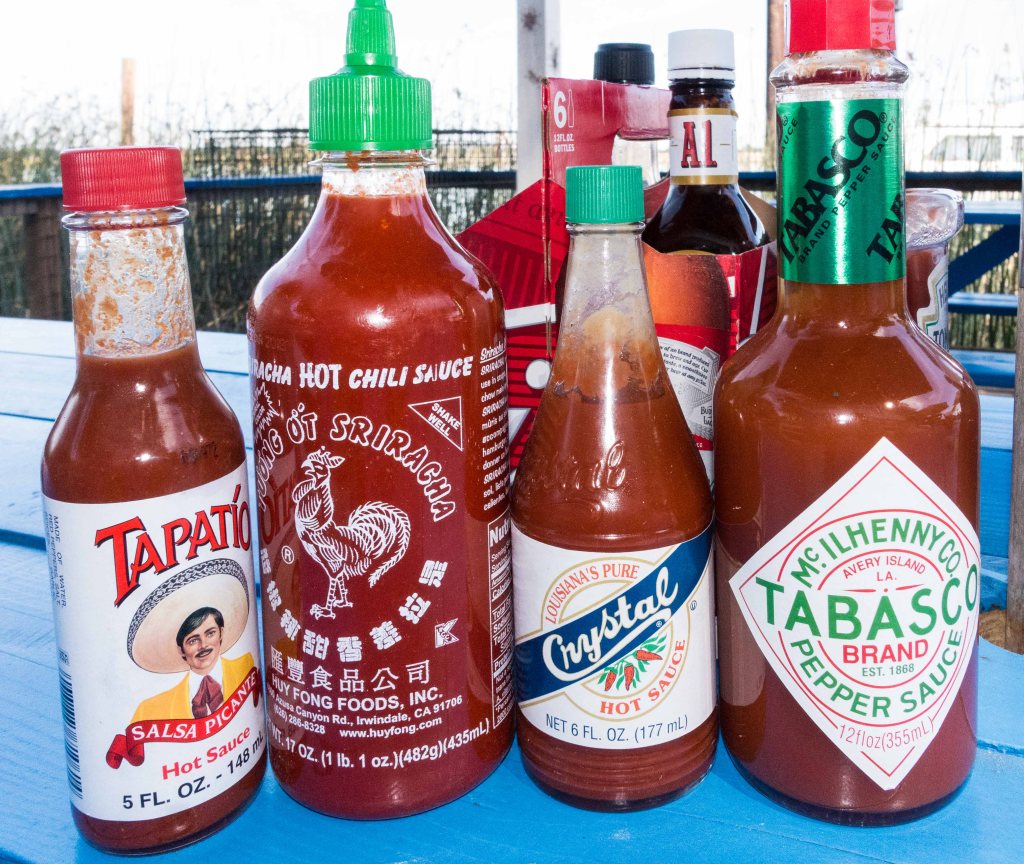 A full gamut of choices to make your food hot and spicy.
